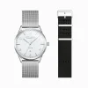 New Set Code TS weiße Uhr und schwarzes Armband Damen Uhren|Damenuhren